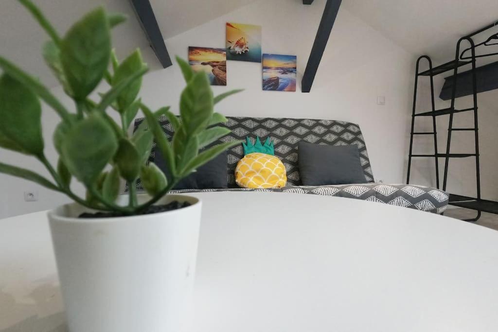 Apartament Atypique T1 Duplex - Wifi .Parking .Proche .Gare Saint-Quentin  Zewnętrze zdjęcie